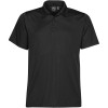 Black Mens Eclipse Pique Polos